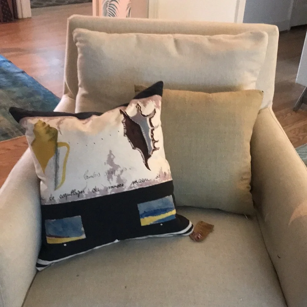 New pair 2 Etsy set lot bundle Beach shell seashell throw pillows